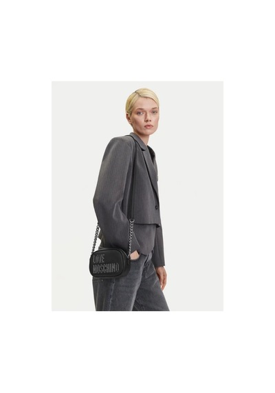 Love Moschino Logolu Ayarlanabilir Zincir Askılı Kadın Çapraz Çanta Jc4026pp1mkd000b Nero