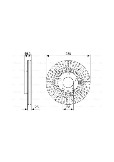 Audi A6 1.8T 1998-2004 Bosch Ön Disk 2 Adet N11.307