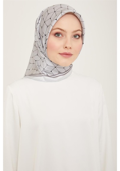 Armine Sura İpek Eşarp 24ya9166 02 - Desenli