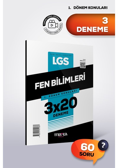 Lgs Fen Bilimleri 1. Dönem Konuları 3 Deneme 2027 Video Çözümlü