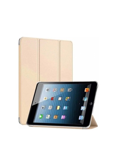Apple Uyumlu iPad Mini 2 / Mini 3 Smart Cover Stand Arkası Şeffaf Tablet Kılıfı Kapaklı Kılıf