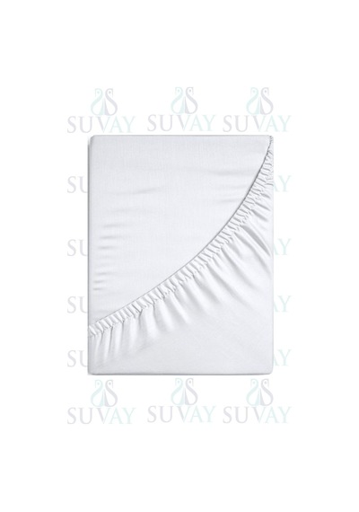 Beyaz Bebek Lastikli Çarşaf %100 Pamuklu Penye Park Yatak 60x120 - 70x110 - 70x120 - 70x130 - 70x140 - 80x130
