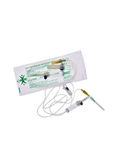 HAS-PET SERUM INFÜZYON SETİ 21G LUER LOCK 25 ADET