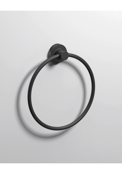 Tecno Black Havluluk, Yuvarlak, 21 Cm - Mat Siyah Mat Siyah