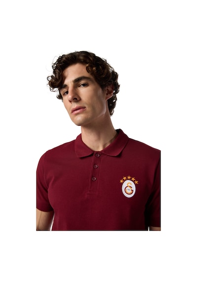 Gsstore Galatasaray 5 Yıldız Klasik Logo Polo T-shirt E251403 Bordo