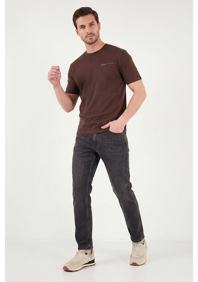 Buratti Pamuklu Comfort Fit Normal Bel Jeans Erkek Kot Pantolon 4412c88texas Siyah