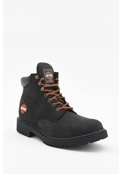 Harley Davidson 556 Mıd Erkek Siyah Nubuk Bot-siyah Siyah