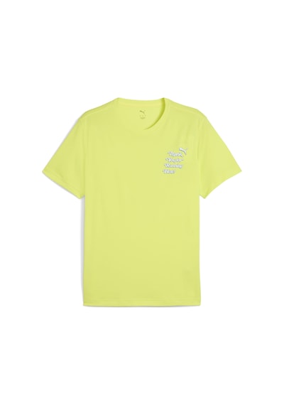 Puma Graphıcs Slogan Erkek Koşu Tişörtü 526564 39 SARI