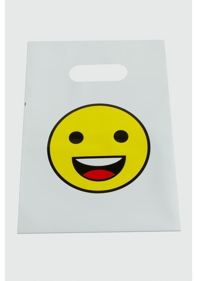 13x20 - 860 - Emoji El Tutma Poşet Paketi - Csmo-tex - 50 Adet-beyaz