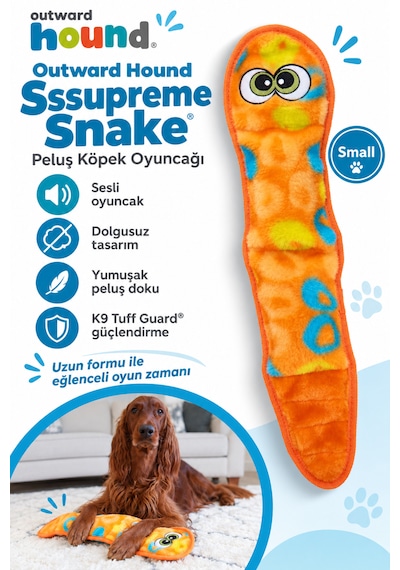 Outward Hound Sssupreme Snake Peluş Köpek Oyuncağı Small
