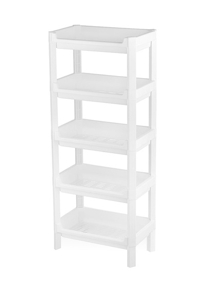 5 Katlı Geniş Sepet Raf Organizer 355x220x870 Mm Sarı