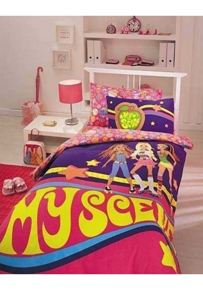 Taç My Scene Dance Tek Kişilik Yatak Örtüsü