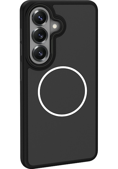 Ardemix Samsung Uyumlu Galaxy S26 Plus Kılıf M-safe Şarj Özellikli Metal Kamera Çerçeveli Zore Sanremo Silikon Kapak - Gri