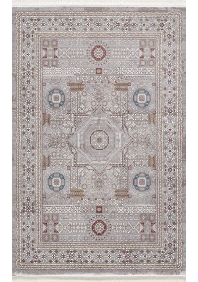 Saray Halı Safron Sf33a 120 Tarak Lüks Klasik Salon Halısı Özel Taban Dokulu Gri