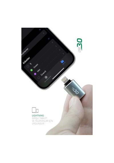 Powerway Lightning to USB 3.0 Çevirici