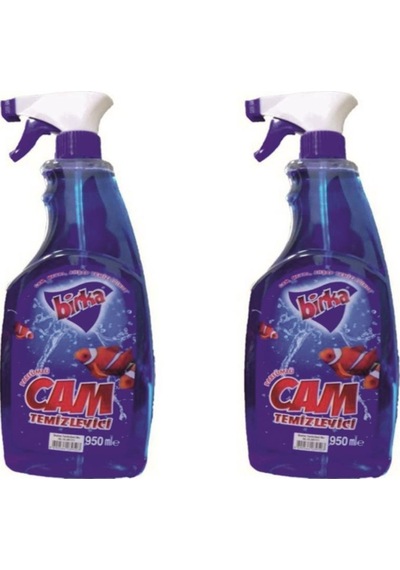 4'lü Püskürtmeli Parfümlü Cam Temizleyici 950 Ml.