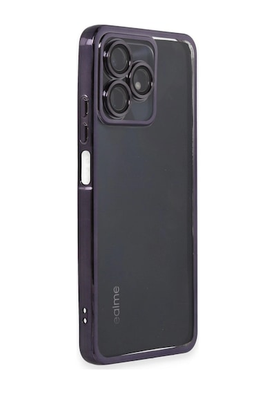 Realme C53 Kılıf Razer Lensli Silikon - Mor -