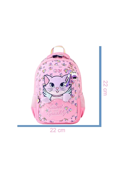 Muggle 2 Bölmeli Sweet And Sparkly Okul Sırt Çantası Pembe Mu-5796 Pembe