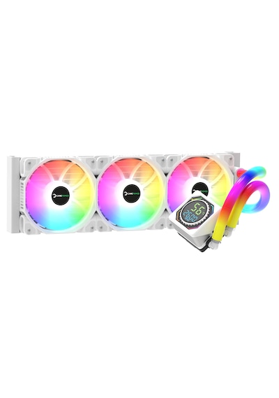 Gamepower Skadi Square 360 Argb Beyaz Rgb Borulu 360mm Cpu Sıvı