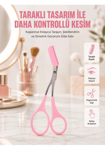 Mini Taraklı Kaş Düzeltici Hassas Şekillendirme Ve Taşınabilir