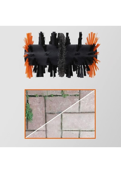 WORX WA0293 WG441E ile Uyumlu Sert ve Derz Dolgu Yüzeyler İçin 165mm Çelik Tel Destekli Temizlik Fırçası