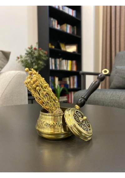 Pirinç Gold Renk Tütsülük Üzerlik Otu Hediyeli