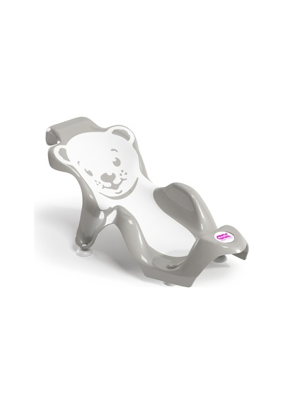 Okbaby Bebek Banyo Seti Buddy Küvet Aparatı + Hippo Duş Şapkası A.gri