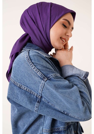 Bambu Kraş Eşarp Tesettür Giyim, Hafif, Rahat, Şık, Yüksek Kalite, Hijab, Scarf, Shawl Mor