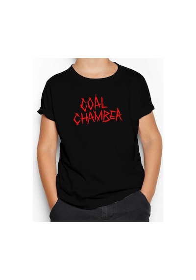 Zepplin Giyim Coal Chamber Logo Classic Siyah Çocuk Tişört Siyah