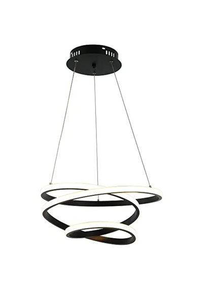 Siyah Led Avize - 3000k Aydınlatma 01G Taba
