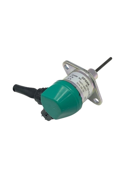 12v Stop Selenoidi Kulaklı Soketli 2 Fiş Uzun Mil Kubota-man