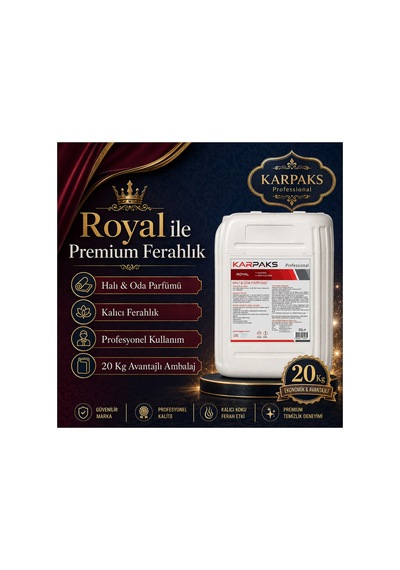 Royal Halı Ve Oda Parfümü 20 Lt Profesyonel Büyük Boy Asil Ve Ferah Koku