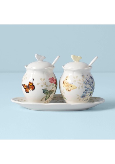 Lenox Butterfly Meadow Baharat & Sos Seti Beyaz