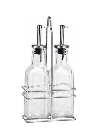 Standlı Cam Yağlık Sirkelik Seti - 2 Li Set - 200 Ml