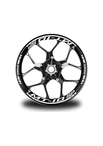 Beyaz Yamaha Mt 10 Sp Jant Sticker Etiket
