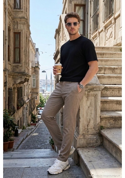 Buratti Erkek Pantolon 6843649 Vizon VİZON