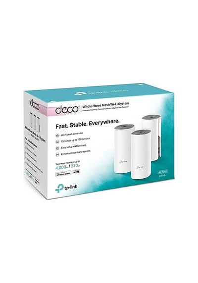 Tp-link Ac1200 Deco E4 1200mbps Mesh Wıfı Sistemi Üçlü