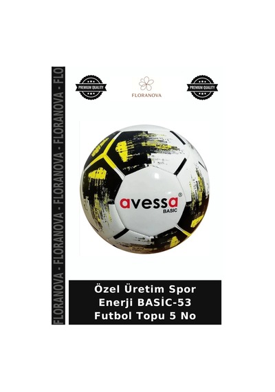 Özel Üretim Spor Enerji Basic-53 Futbol Topu 5 No Çok Renkli