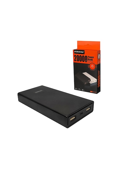 POWERBANK 20000 MAH 2XUSB MICRO GİRİŞLİ PINENG PN-555