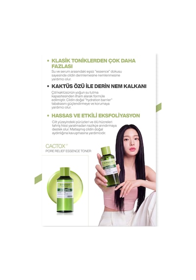 Cactox Gözenek Sıkılaştırıcı Siyah Nokta Karşıtı Arındırıcı Kaktüs Özlü Esans Yüz Toniği 150ml