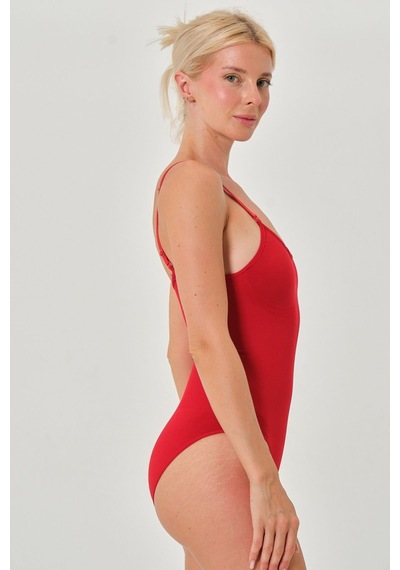 Mistirik Mamey Model Örme Kumaş Toparlayıcı Çıtçıtlı Body Kırmızı Renk Zıbın 4 Kirmizi