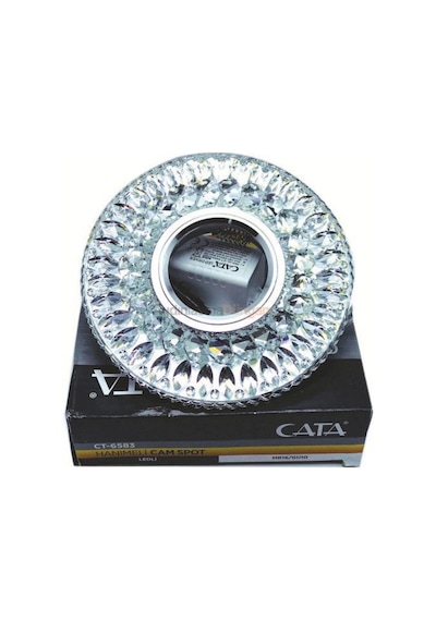 Cata  Günışığı Led Çerçeveli Hanımeli Kristal Cam Spot Ct-6583