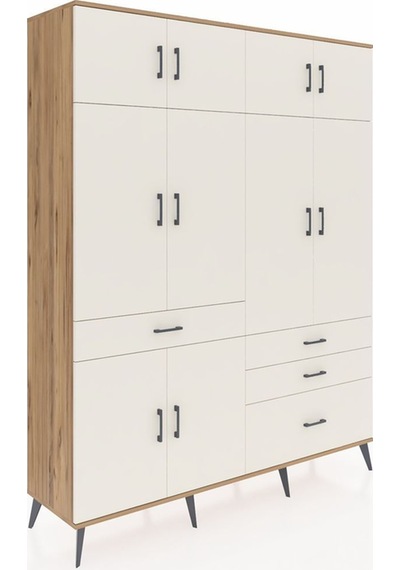 Hyperion Gardrop 5 Raflı 4 Çekmeceli 2 Askılı 176x44x221 Çam-aytaşı Aytaşı Hyperion Gardrop 5 Raflı 4 Çekmeceli 2 Askılı 176x44x221 Çam-aytaşı Aytaşı