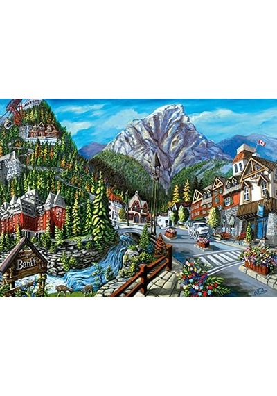 164813 1000 Parça Puzzle Banff Wanderlust Wanderlust, Çok Renkli