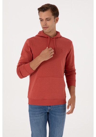 U.S. Polo Assn. Erkek Gül Kurusu Basic Sweatshirt 50313720-VR026