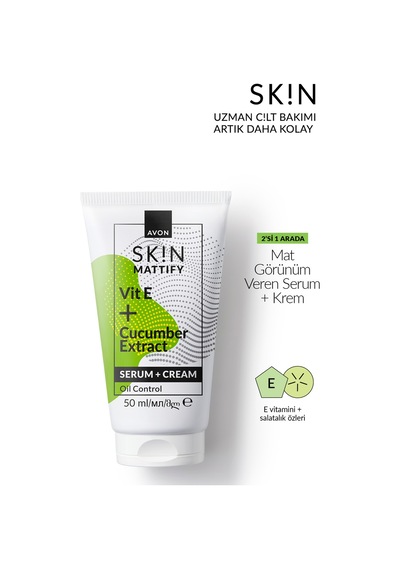 Sk N Mat Görünüm Veren Serum + Krem 50 Ml.