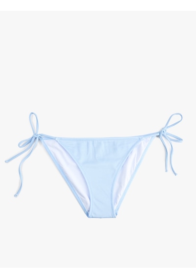 Koton Yanları İpli Üçgen Bikini Altı Mavi 6sak00018mm