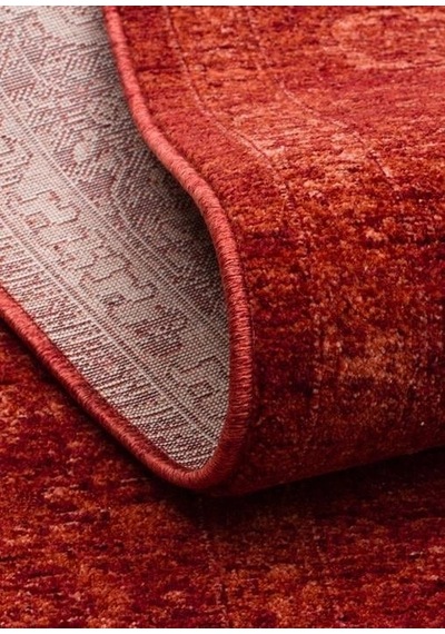Eko Halı Shıraz Shr 03 Red Vintage Tarzlı Yumuşak Dokulu Modern Makine Halısı Çok Renkli
