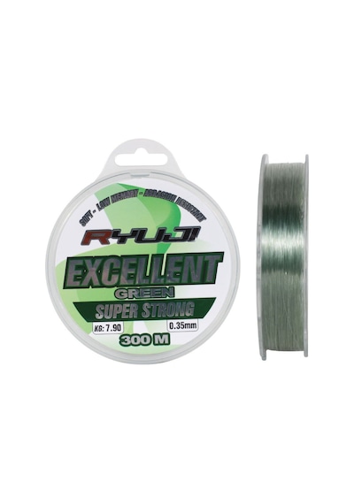 Ryuji Excellent 0.25 Mm 300m Green Monofilament Misina 4.20kg Çeker