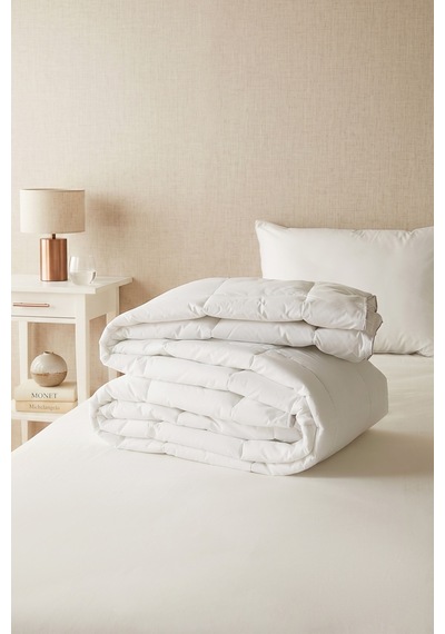 Ocean Home Textile Pamuklu Saten Biyeli Mikrojel Tek Kişilik Yorgan155 X 215 Cm Beyaz